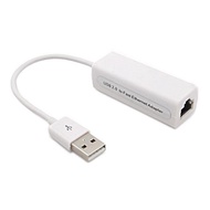 USB Connector Lan usb 2.0 White cable USB to port RJ45