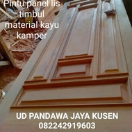 Pesanan Pak Asoka 2 set pintu panel lis timbul kayu kamper kusen