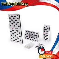 แป้นเหยียบ แต่ง TRD ใส่เกียร์ ออโต้ อลูมิเนียม 4 ชิ้น Toyota ขนาด 20x10.5x0.5 จำนวน 1 Set Hilux Rev