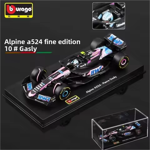 Bburago 1:43 BWT Alpine F1 Team A524 Alloy Diecast Model Car High Simulation Formula Racing Collecti