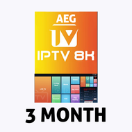 AEG IPTV8K 3 MONTH DIGITAL CODE / DIGITAL GIFT CARD / SYBER / IPTV6K / IPTV8K DIGITAL VOUCHER CODE /