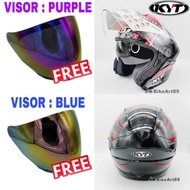 100% ORIGINAL KYT Helmet NFJ RADAR RED OPEN FACE MOTO DOUBLE VISOR LIMITED EDITION Y15ZR RSX Y16 ADV