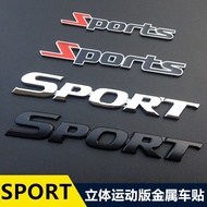 SPORT Sports Edition Custom Car Emblem sport Metal3D 3D Car Sticker Tail Emblem Car Door Panel Side 