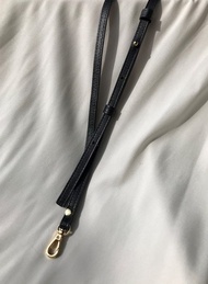 皮革頸掛繩 手機頸掛繩 Leather Lanyard Black Gold