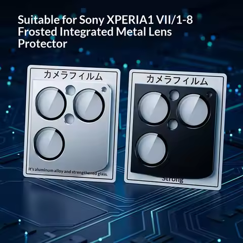 Aluminium Alloy Tempered Glass For Sony Xperia 1 VIII Lens Film Cover Protection Camera Lens Protect