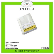 InterXFolder - A4 Clear Sheet Protector 100 PP Sheets - PACK Sheet Protector A4