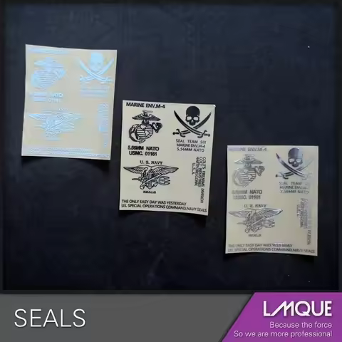 SEALS Metal Sticker DIY Decoration MK18 New Weill G36 Jinming M4 Gel Ball Water Gun HK416 LeHui AK74