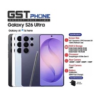 Samsung Galaxy S26 Ultra 5G (256GB) (512GB) (1TB) (Original Malaysia Set) With Premium Gift