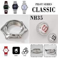 Watch Accessories 40mm Stainless Steel Watch Case 35mm Watch Dial Hands Set for NH35/NH36 Movement