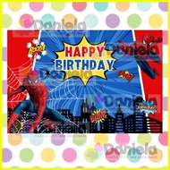 ♞,♘Spiderman birthday party theme poster tarpaulin backdrop for all occassion