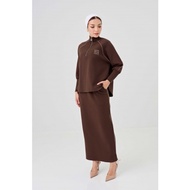 SHE DAZZLE AVENNA SET Jumper Set baju skirt women long sleeve tops jumper skirt casual wear