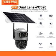 V380 Pro Solar Outdoor Cctv Camera VCS-20 Wireless Dual lens Waterproof Wifi 360° HD 1080P 4G IP Sec