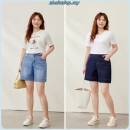 Eyouth 10117 Women Soft Denim Culotte Shorts