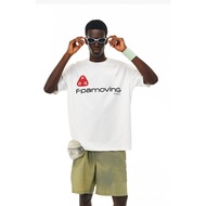 100% Cotton FPA Minimalist Letter Print Short-Sleeved T-Shirt Street Loose Casual Top