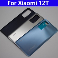 สำหรับ Xiaomi MI 12T ชิ้นส่วนอะไหล่ด้านหลังฝาหลังปิดโทรศัพท์ด้านหลังที่อยู่อาศัยประตูกระจกด้านหลังเคสโทรศัพท์