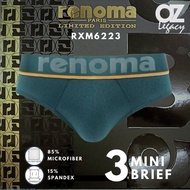 RENOMA Three Assorted Limited Edition Microfiber Spandex Mini Brief (RXM6223)