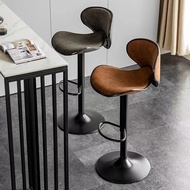 Bar Chair Bar Chair Bar High Chair Backrest Light Luxury Bar Chair Modern Simple Liftable High Foot Stool Household