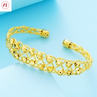 XT Jewellery Korea 24k Transit Beads Braided Bracelet Opening Good Luck Woman 916 Original Gold Plated