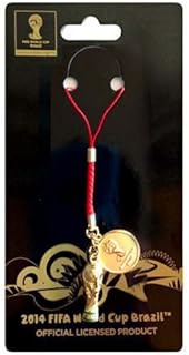2014 FIFA World Cup Official Goods 3D Trophy Netsuke Strap Red