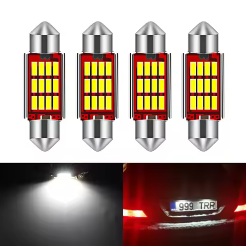 4Pcs Canbus No Error Festoon 36mm C5W LED License Plate Light for Mercedes Benz W210 W211 W203 W208 