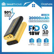 Orashare O20 Pro 18W PD Fast Charging 20000mah Powerbank QC 3.0 Type-C Quick Charging Powerbank Styl