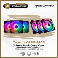 Tecware ORBIS 3 ARGB Case Fan Pack - Orbis F1 | Orbis F3 | Orbis Controller with Hub | Orbis LED Str