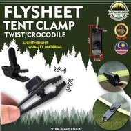 Flysheet Clip Camping Tent Clip Fly Tarp Clamp Tarpaulin Clips Canvas Cloth Buckle Awning Wind Rope Shark Klip hiking
