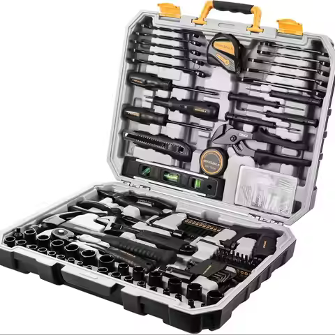 DEKO 218-Piece General Household Hand Tool kit, Professional Auto Repair Tool Set for Homeowner, Gen
