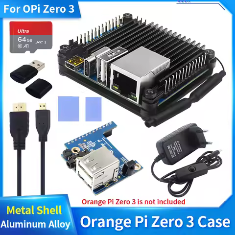 Orange Pi Zero 3 Aluminum Alloy Case Passive Heat Dissipation Shell CPU Heat Sink Enclosure for Oran
