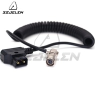Power Coiled Cable D-tap to Elbow Hirose 4Pin Female for SmallHD DP7 PRO and AC7 OLED Monitor
