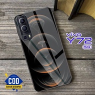 HP (J76) Casing VIVO Y72 5G Glass Case - VIVO Y52 5G - VIVO Y72 CASE - NEWEST VIVO Y52 - Glass Softc