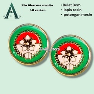 Dharma wanita accessory pin Dharma wanita pin/ Dharma wanita round 3cm accessory/