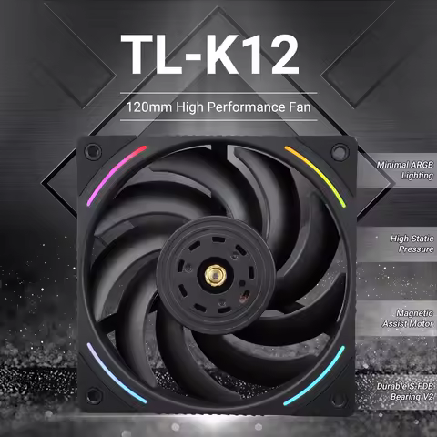 Thermalright 120mm Case Fan TL-K12/K12W/K12R/K12RW CPU Cooling Fan ARGB 120mm Static Pressure Optimi