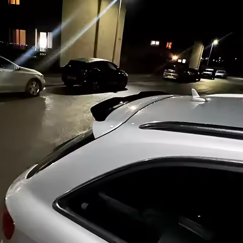 RS4 Roof Spoiler For Audi A4 B8 Avant / Allroad 2008-2016 ABS Plastic Spoiler Rear Wing Car Tail Win