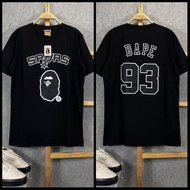 Bape SHARK T-SHIRT Short Sleeve BAPE T-SHIRT Men FULL TAG T-SHIRT DISTRO Men T-SHIRT NBA LAKERS T-SH