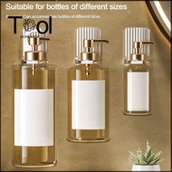 TOOL WORKSHOP Transparent Soap Bottle Holder Free of Punch Self-Adhesive Shampoo Holder Portable Wall Hanger Shampoo Bottle Clip Bathroom Organizer Holder