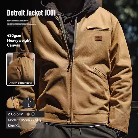 Maden Retro Interstellar Same Style J001 Jacket Canvas Detroit Hunting Jacket Heavyweight Pocket Wor