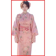 JapanKimono Yukata Set Ladies Adult Yukata Set Free Size Retro Stylish Cute Cute Summer Fireworks Fe
