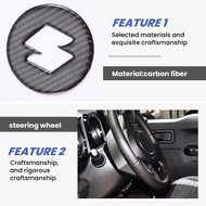 Retail Real Carbon Fiber Steering Wheel Center Sticker Cover for Jimny 2019 2020