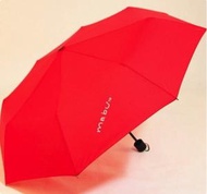 簡約糖果色三折疊晴雨傘（紅色 53.5*8K）