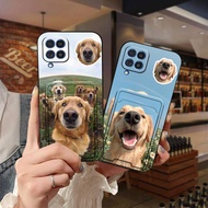 Card sleeve Cat Phone Case For Samsung Galaxy F62/M62/SM-E625F Shockproof Cover Silicone Fashion Des