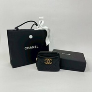 CHANEL 19 吐司拉鍊零錢包 芯片款
