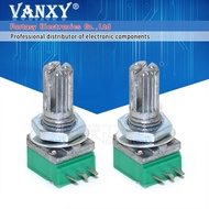 5pcs RK097N 5K 10K 20K 50K 100K 500K B5K with a switch audio 3pin shaft 15mm  amplifier sealing pote