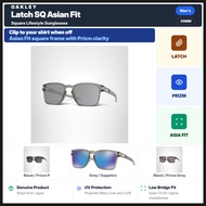 Oakley LATCH SQ Asian Fit 0OO9358 Sunglasses - Matte Grey & Matte Black Options, Free Size