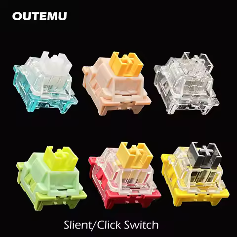 Outemu Silent/Clicky Switches Mechanical Keyboard Switch Lube RGB Gaming MX Switches Linear Tactile 