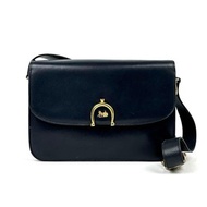 絕版中古包 Celine黑金馬車包 單肩包 側背包 古董包 側孭包 斜背