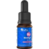 CanPrev B12 Methyl 500mcg 15ml Liquid Drops 450-Servings - Methylcobalamin B12 Vitamin Supplement - 