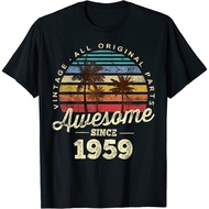 New All Original Parts 1959 64Th Birthday Gifts Awesome Since 59 T-Shirt