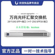 UBNT優倍快UniFi USW-Pro-Aggregation 萬兆網管型匯聚光纖交換機