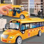 Yellow School Bus Toy with Flashing Lights & Sound,Model Cars,Openable Doors,  Play Bus for Boys Gir